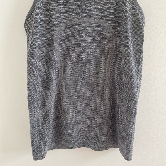 Lululemon Black/White Swiftly Tech Racerback Tank First Release Size 8 - Picture 4 of 8